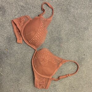Victoria's Secret Lace Bra in Warm Rust